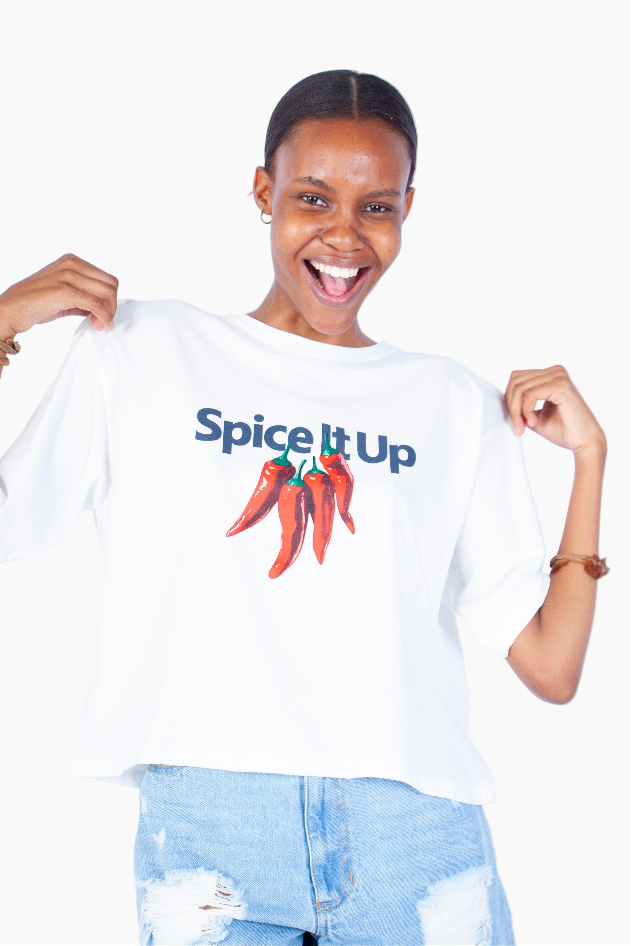 'SPICE IT UP' BOXY TEE