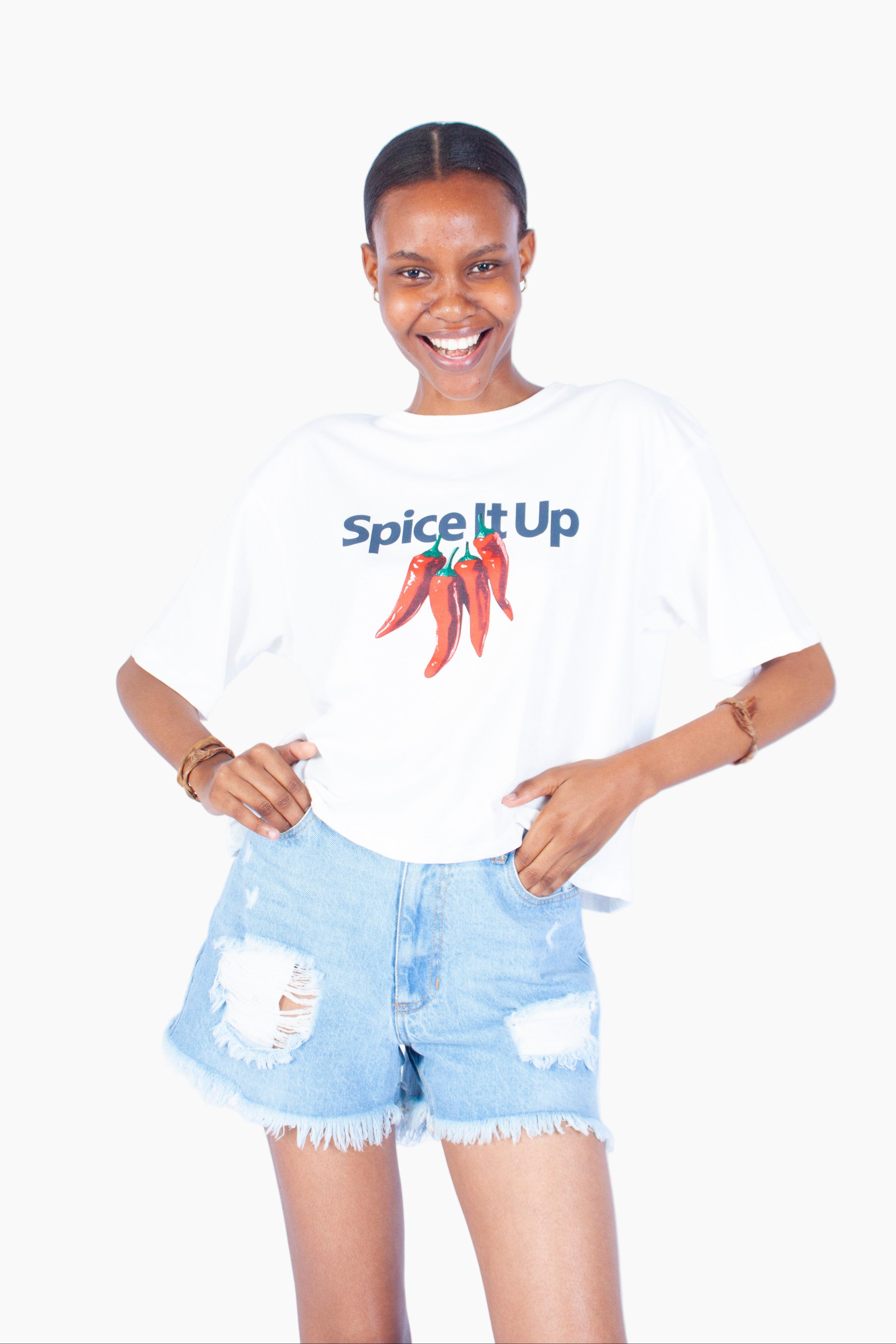 'SPICE IT UP' BOXY TEE
