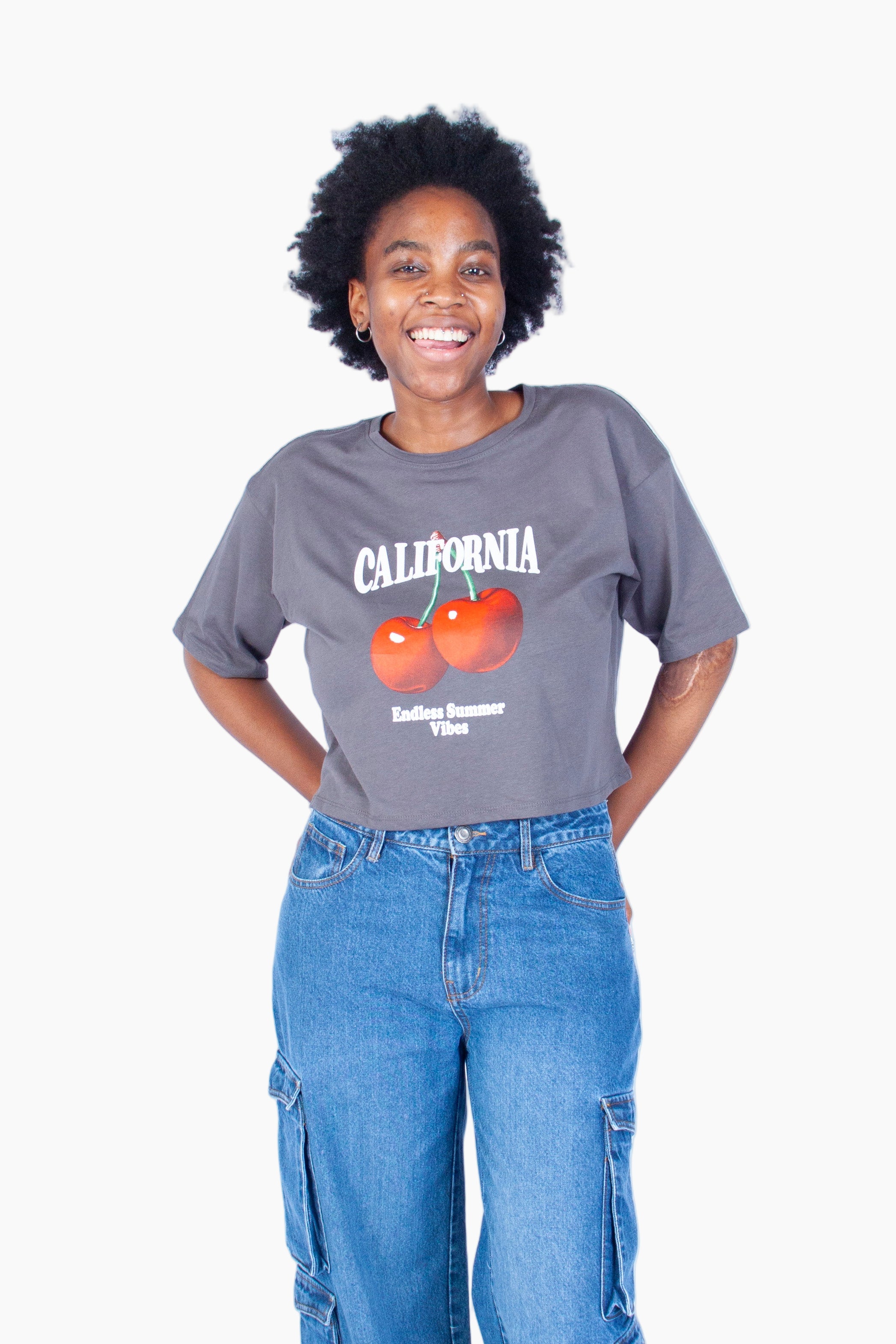 ANTHRICITE  'CALIFORNIA'  BOXY TEE