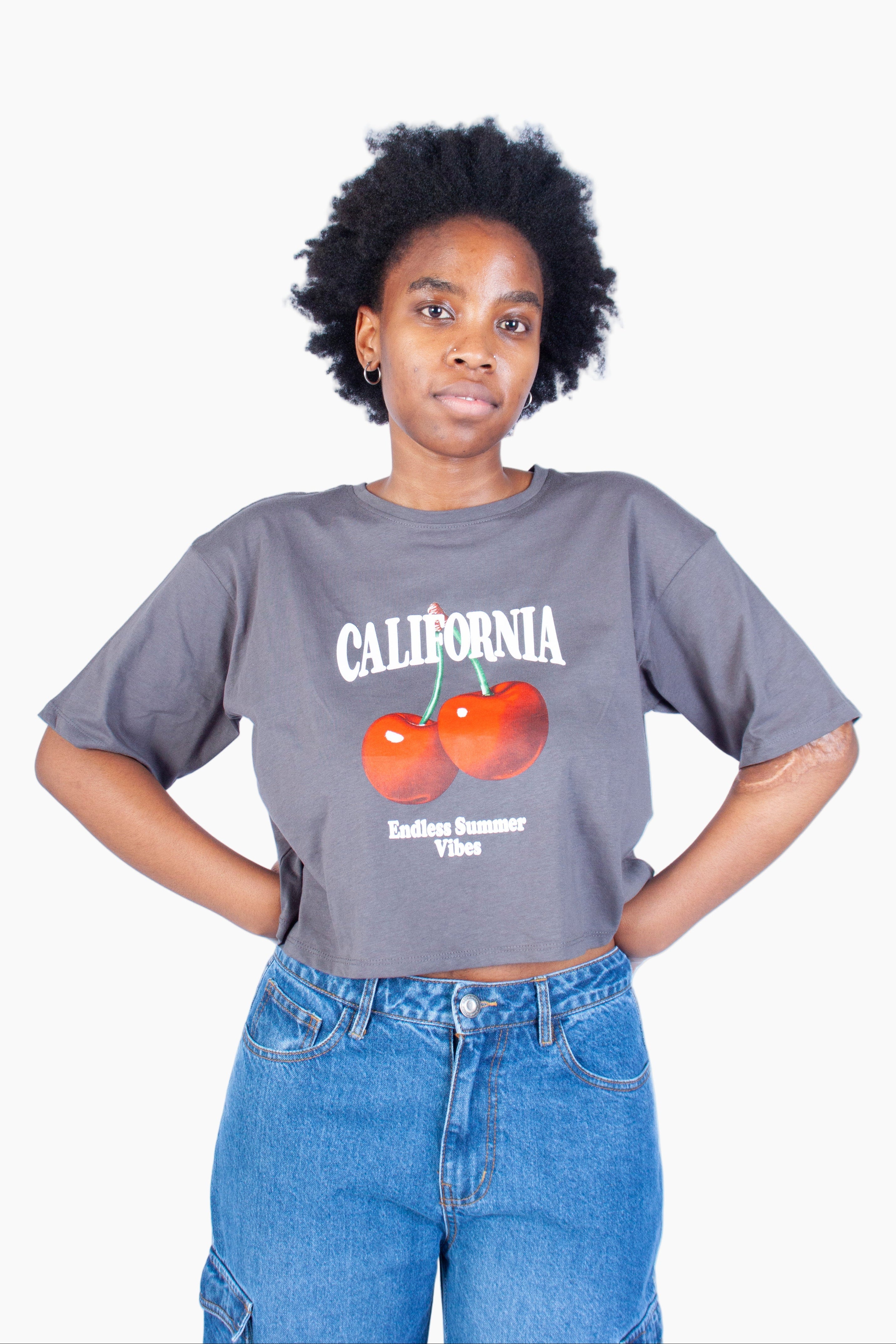 ANTHRICITE  'CALIFORNIA'  BOXY TEE