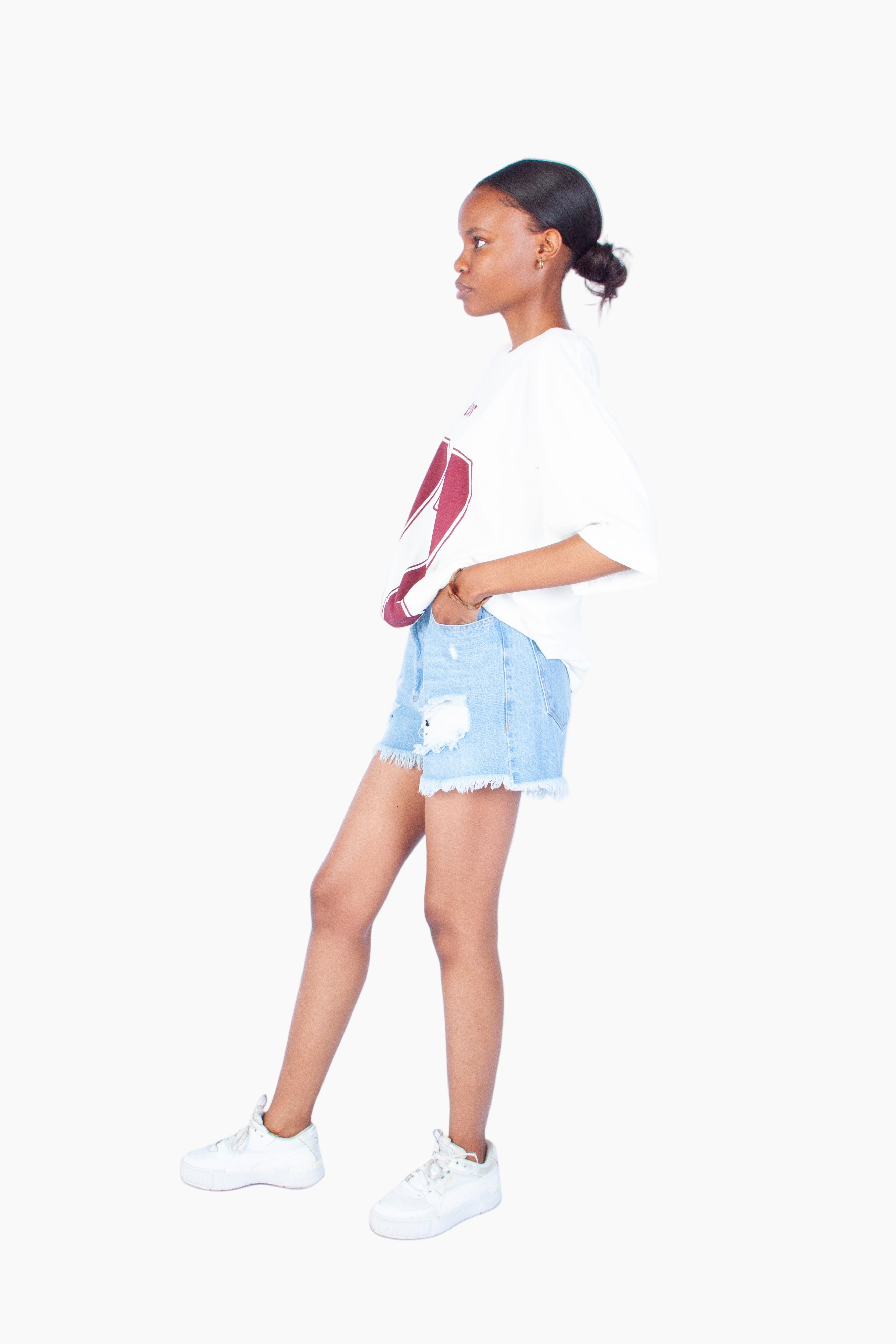 'LOS ANGELES' 97 V-NECK OVERSIZED TEE