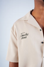 STONE STRIPED BOXY SHIRT
