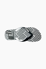 BLACK GEOMETRIC OPP FLIP FLOP