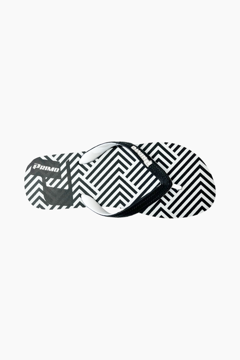BLACK GEOMETRIC OPP FLIP FLOP