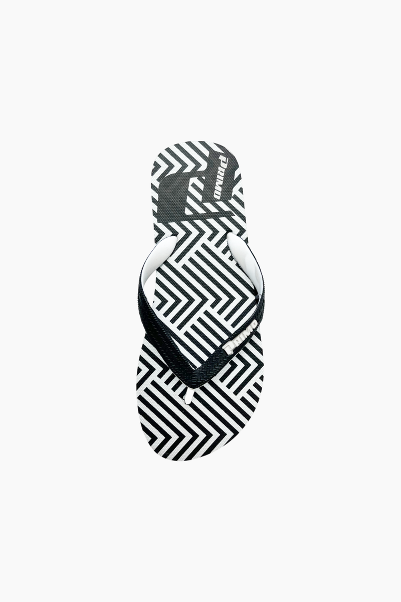 BLACK GEOMETRIC OPP FLIP FLOP