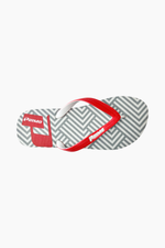 MENS RED GEOMETRIC OPP FLIP FLOP