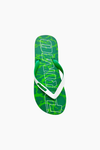 GREEN PRINTED FLIP FLOP
