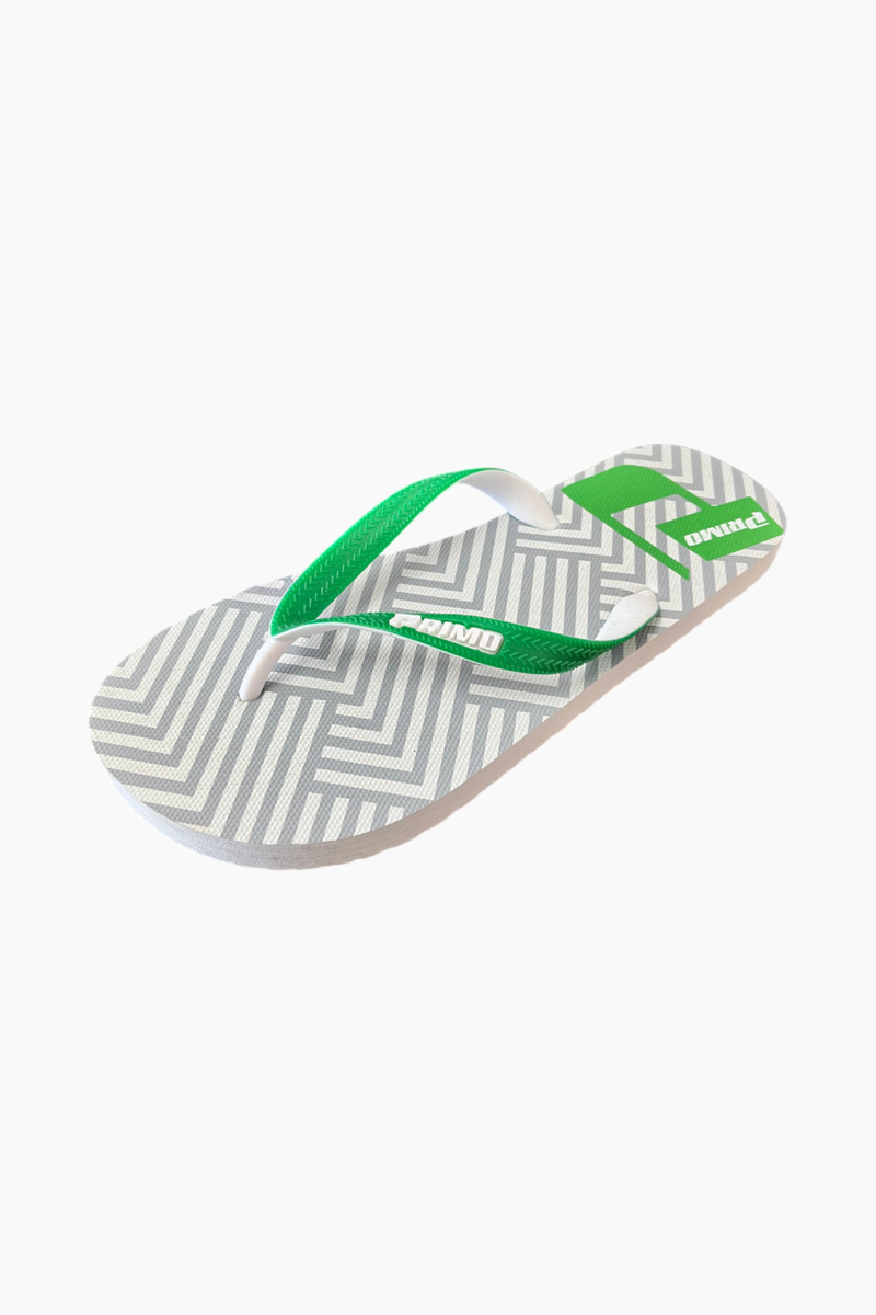 GREEN GEOMETRIC OPP FLIP FLOP