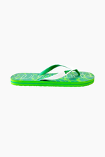 GREEN PRINTED FLIP FLOP