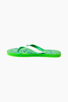 GREEN PRINTED FLIP FLOP
