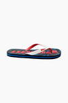 BLUE/RED EMBOSSED FLIP FLOP