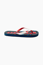 BLUE/RED EMBOSSED FLIP FLOP