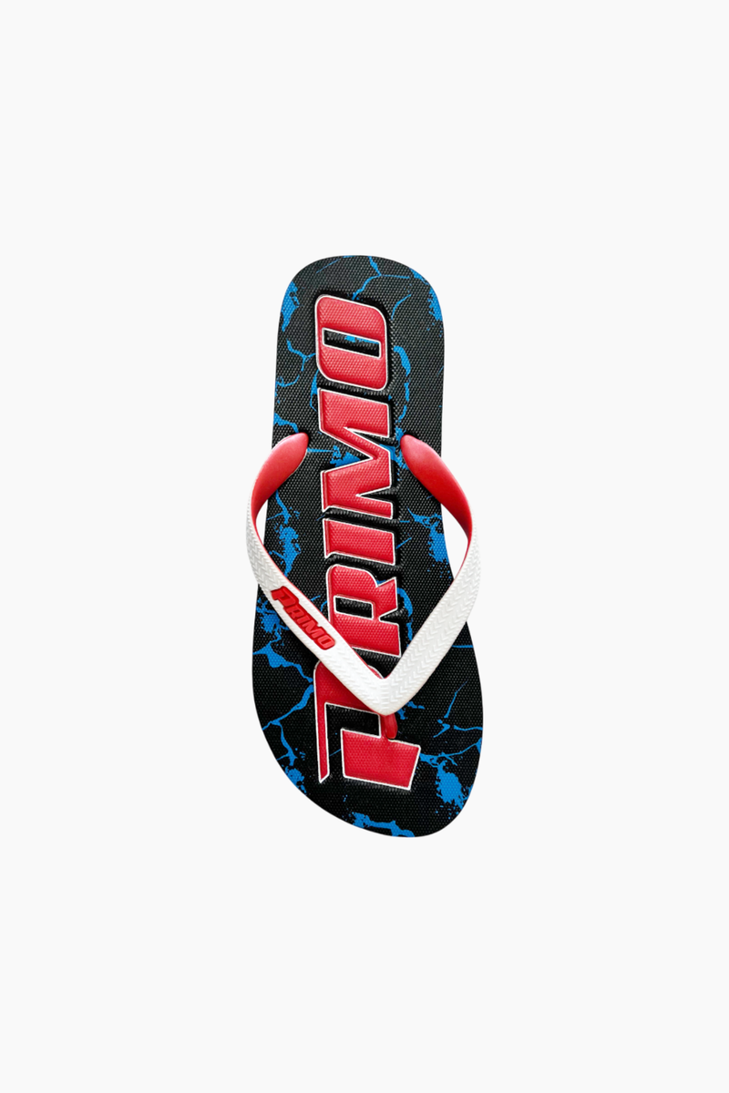 BLUE/RED EMBOSSED FLIP FLOP