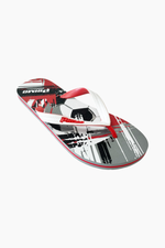 RED SOCCER FLIP FLOPS