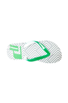GREEN GEOMETRIC OPP FLIP FLOP