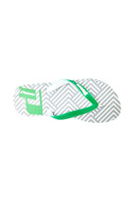 GREEN GEOMETRIC OPP FLIP FLOP