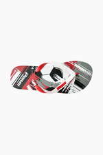 RED SOCCER FLIP FLOPS