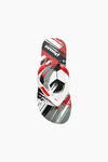 RED SOCCER FLIP FLOPS