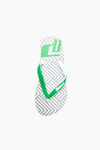 GREEN GEOMETRIC OPP FLIP FLOP