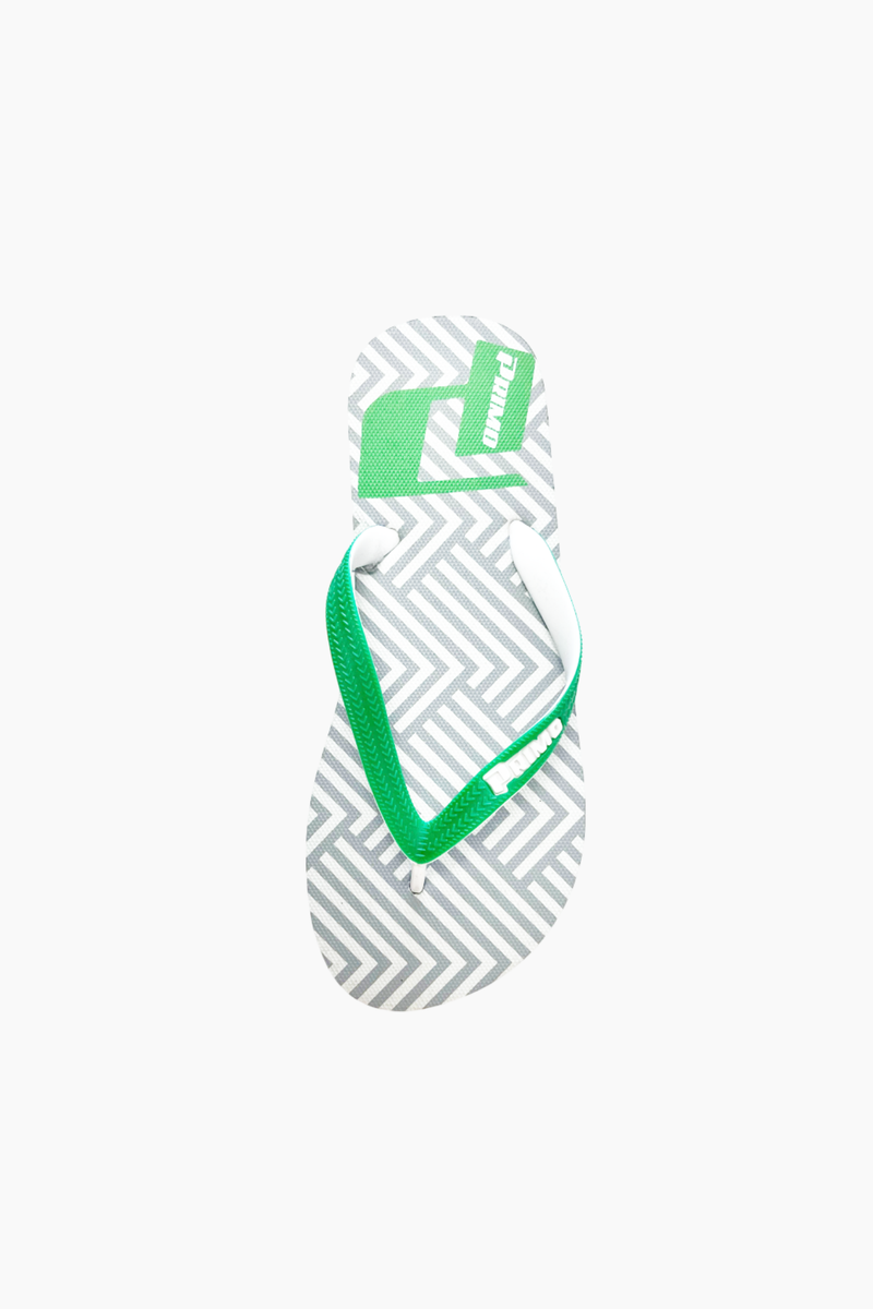 GREEN GEOMETRIC OPP FLIP FLOP