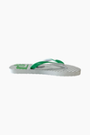 GREEN GEOMETRIC OPP FLIP FLOP