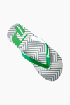 GREEN GEOMETRIC OPP FLIP FLOP