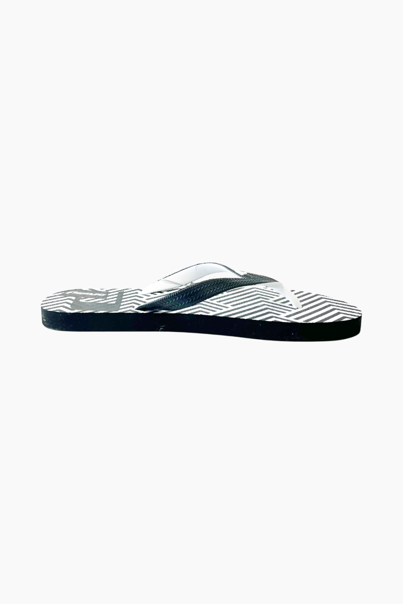 BLACK GEOMETRIC OPP FLIP FLOP