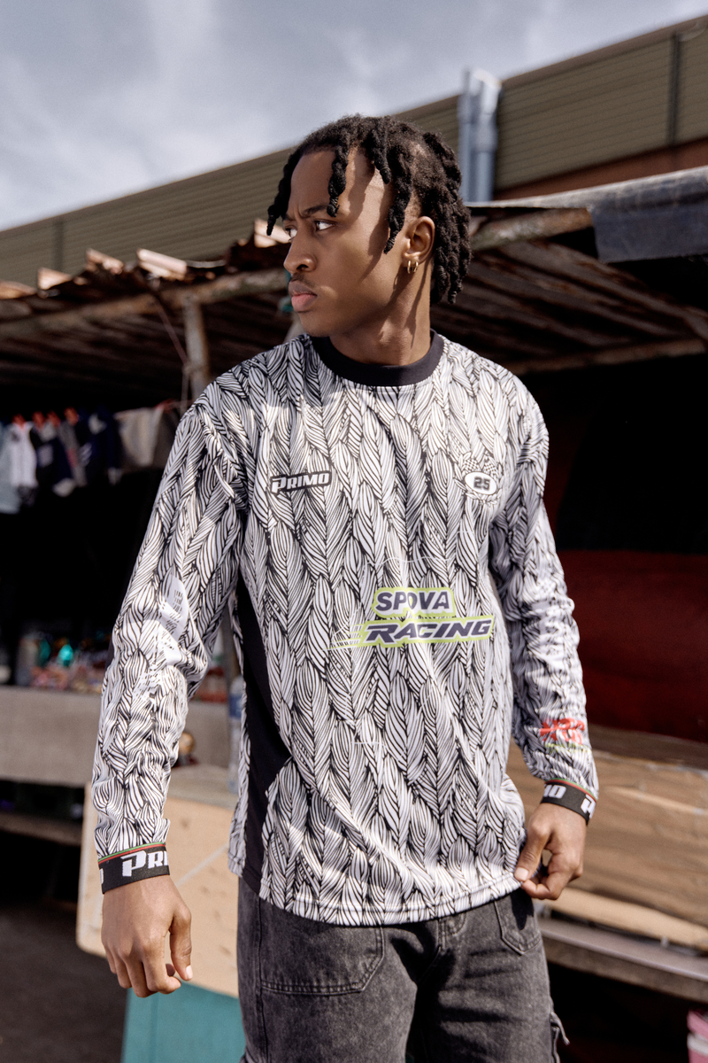 PRIMO x SPOVA L/S MOTOCROSS JERSEY - WHITE – Victory Lab