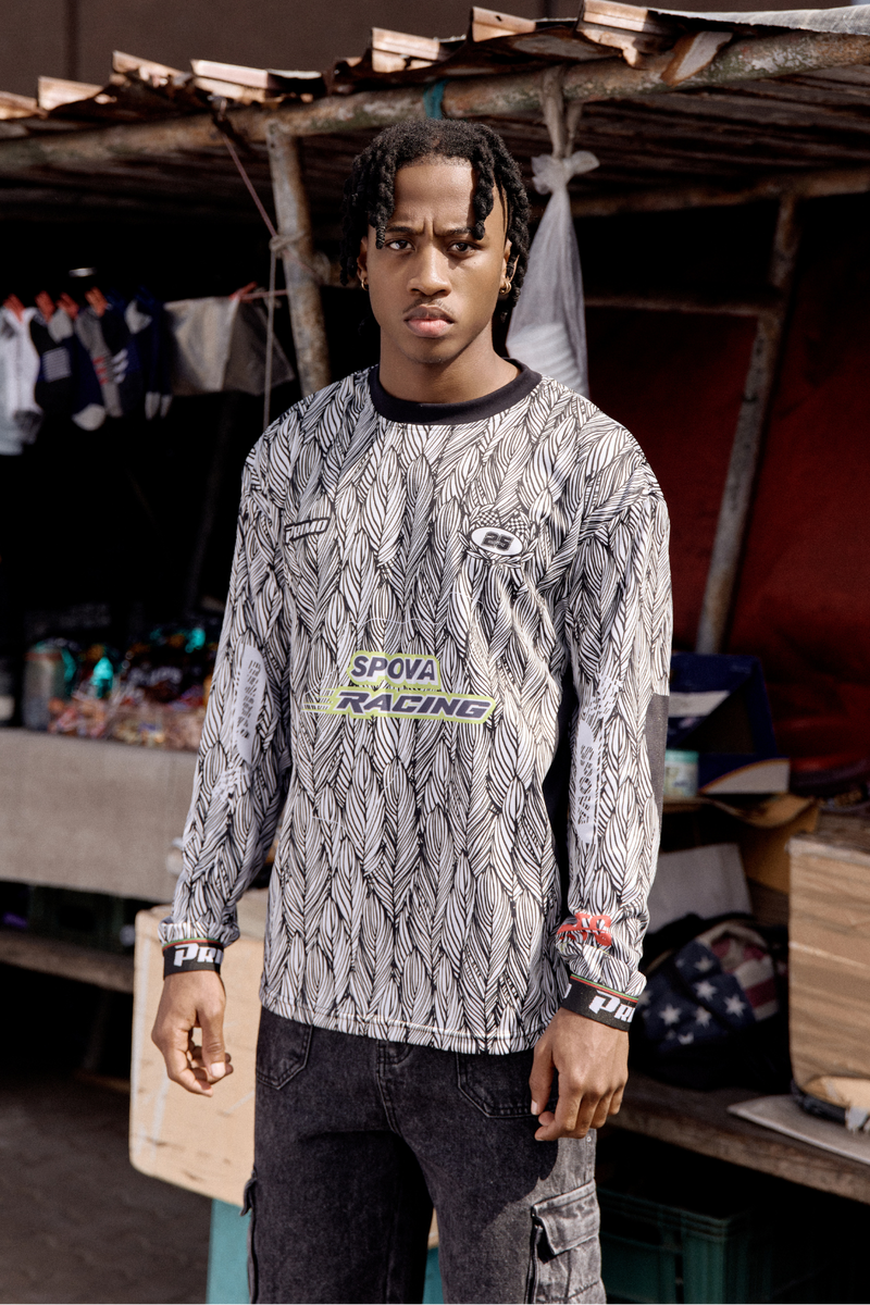 PRIMO x SPOVA L/S MOTOCROSS JERSEY - WHITE – Victory Lab